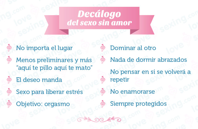 Decálago del sexo sin amor